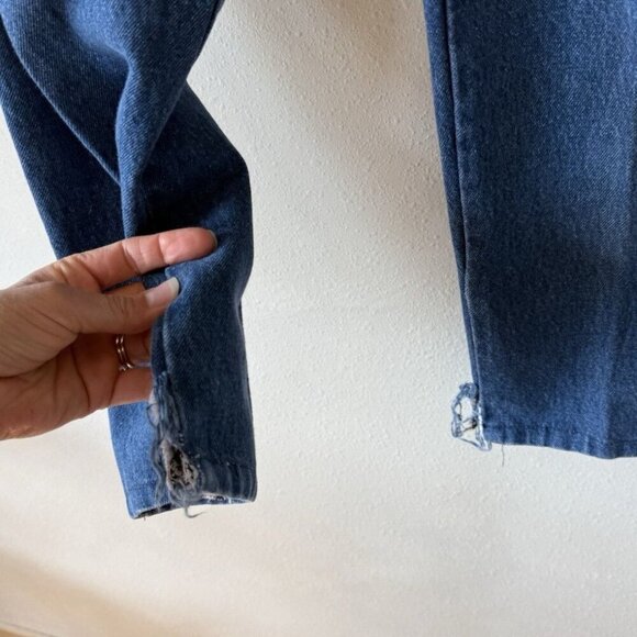 VINTAGE Calvin Klein Women Jeans 8 Blue Sport Mom USA Light Wash High Rise - Picture 3 of 6